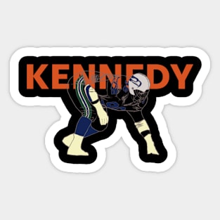 Kennedy tackle Sticker